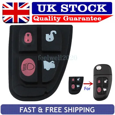 £3.68 • Buy For Jaguar X-TYPE S- TYPE XF XJ XK  4 Button Key Fob Case Rubber Pad Repair Kit