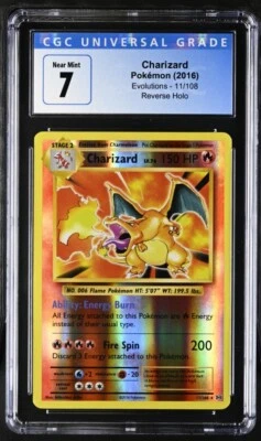 $3.25 • Buy CGC 7 Charizard Reverse Holo Evolutions 11/108 2016 Pokemon Card Mint