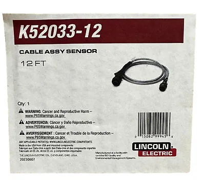 LINCOLN Electric Sensor CABLE ASSEMBLY. 12-FT. ( 3.65 M ). K52033-12 • $825.44