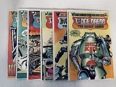 JUDGE DREDD THE EARLY CASES #1-#6 Lot VF/NM COMPLETE SET EAGLE COMICS 1986 • $27.99