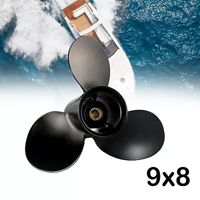 Boat Outboard Propeller 9x8 For Mercury Engine 6HP 8HP 9.9HP 15HP 8 Tooth • $55.13