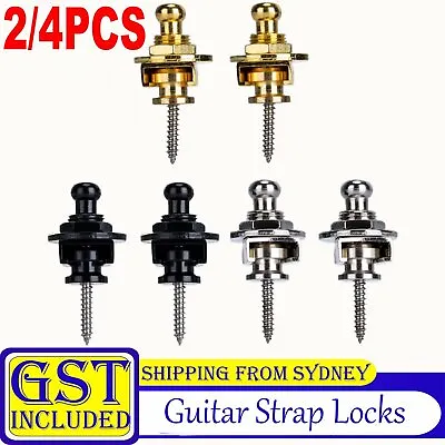2/4PCS Schaller Style Guitar Strap Lock Straplocks Compatible With Gibson Fender • $5.98