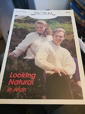 Family Knitting Patterns In Aran Wool By Spectrum • £1.09