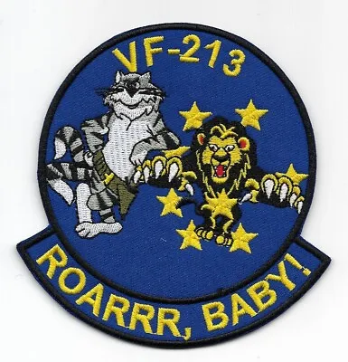 US Navy F-14 Tomcat VF-213  Roarrr Baby!  Patch • $12