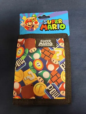 Super Mario Bros Character Trifold Wallet - New Nwt • $10.98