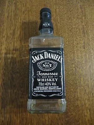 Jack Daniels Tennessee Whiskey Old No. 7 700ml *empty Collectible* Glass Bottle • $29.99