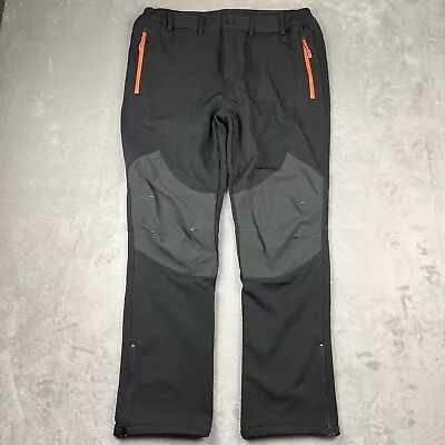 Gash Hao Pants Mens 36x30 Snow Ski Hiking Waterproof Softshell Black • $19.99