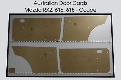 Door Cards Fits Mazda RX2 616 618 Coupe Capella Rotary Quality Masonite X4 • $149