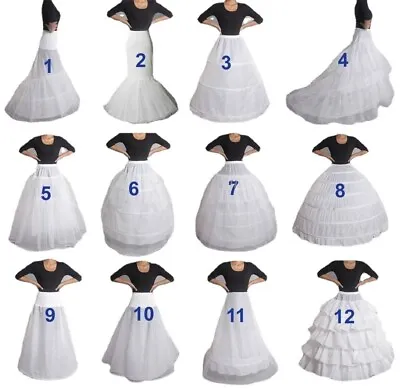 Wedding Petticoat Prom Dress Bridal Slip Hoops Skirt Underskirt Stock • $8.99