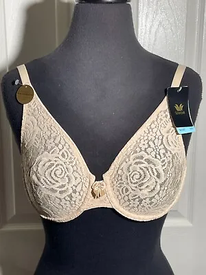 WACOAL 851205 HALO LACE Molded UW Bra J-Hook ~ NUDE ~ 32C NWT • $29.74