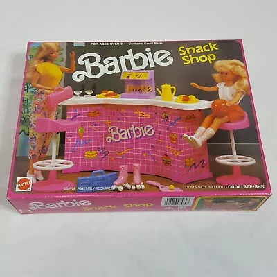 Barbie Snack Shop 7484 Play Set Mattel Vintage 1989 • $26.58