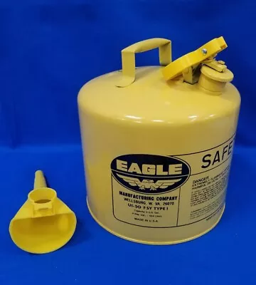Eagle Metal Type I Safety Diesel Can 5 Gallon  #UI-50-FSY • $60