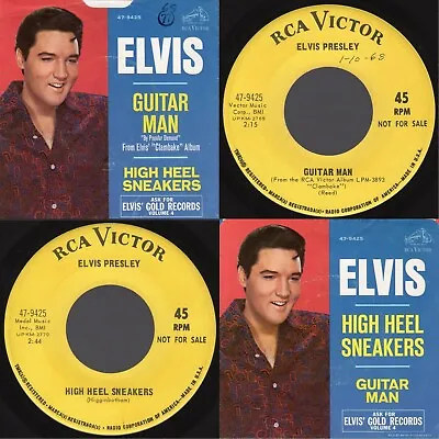 ASK FOR (NM)  Elvis Presley  Guitar Man / High Heel Sneakers  RCA Victor 47-9425 • $72