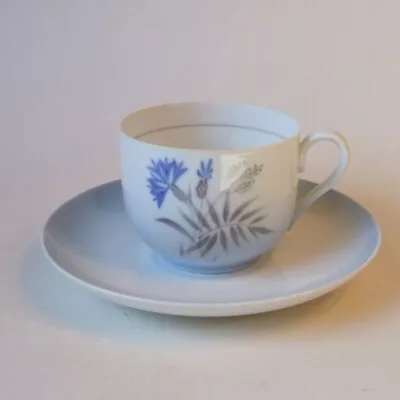 Bing And Grondahl Cornflower 103 Cup And Plain Saucer B&G Denmark Porcelain • $10.49