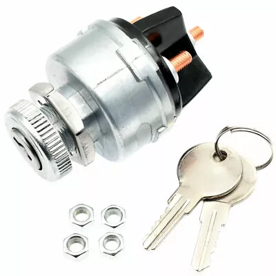 Universal Ignition Key Starter Switch + 2 Keys For Car Trailer Truck Tractor • $7.69