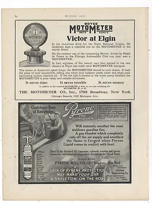1913 Boyce Moto Meter Ad: Gil Anderson- Victory At Elgin Gil Anderson. De Palma • $17.89