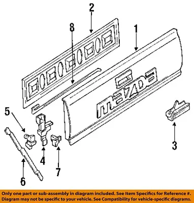 MAZDA OEM 87-93 B2200 Tail Gate-Hinge UB4165670 • $23.75