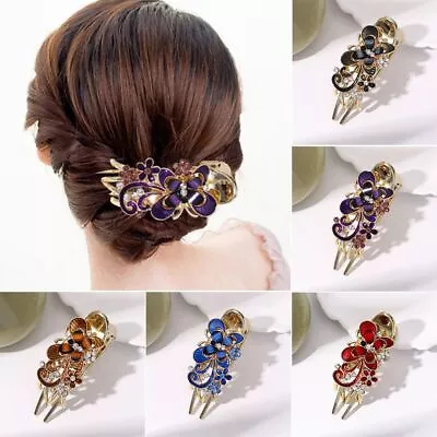 Hairpin Alligator Hair Clip Rhinestone Butterfly Hair Claw Hair Accessories • $7.10