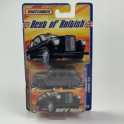 Matchbox Best Of British Austin FX4 London Taxi Gray 2007 Mattel • $14