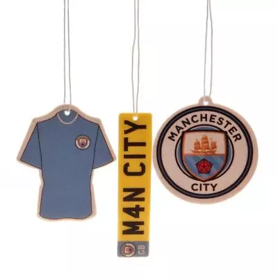 Manchester City FC 3pk Air Freshener (football Club Souvenirs Memorabilia) • £11.83