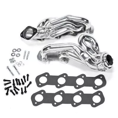BBK 16150 1-5/8  Shorty Exhaust Headers - Polished Silver Ceramic For Ford NEW • $519.99