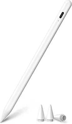 Active Capacitive Magnetic Superfine Nib Stylus Pen For IPad  - White 7429 • £17.99