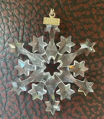 2004 Swarovski Rockefeller Center Crystal Star Snowflake Christmas Ornament • $51