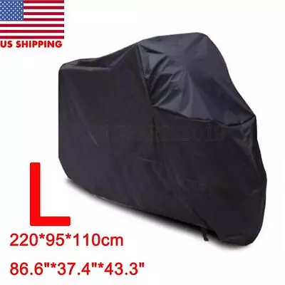 Large Bike Motorcycle Cover  Moped Outdoor Snow UV Protector Storage • $19.76