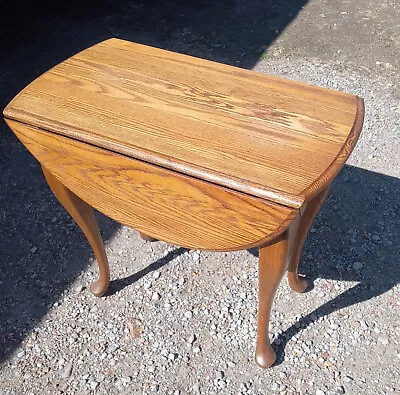 Oak Drop Leaf End Table / Side Table  (ET104) • $299