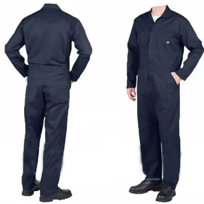 £11.98 • Buy Navy Overall Coveralls Boiler Suit Warehouse Garages Work Overalls Boiler Suits