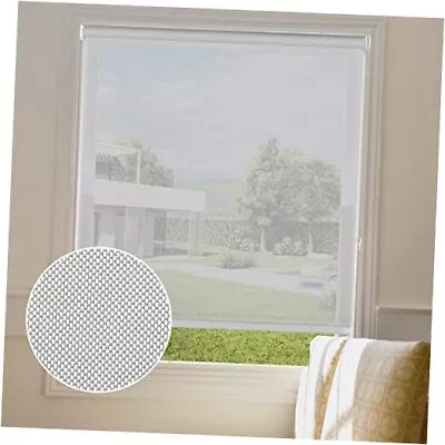  Solar Roller Shades Light Filtering Roller Blinds 35 W X 72 H－Ready Made Grey • $83.18