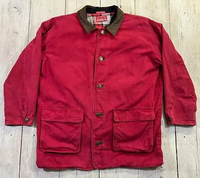 Vintage Marlboro Red Chore Jacket - Size XL - Detachable Vest • $4.99