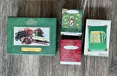 Hallmark Miniature Ornaments Lot Of 11 Christmas Morning Treasures Bells 2001.. • $19.99