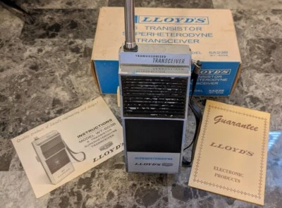 $9.99 • Buy Lloyd's 6 Transistor Superheterodyne Transceiver Model 5A23B (WT603B) - Working