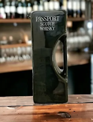 Vtg Passport Scotch Whisky Water Pitcher Pub Jug Rare Green HTF WADE England • $54