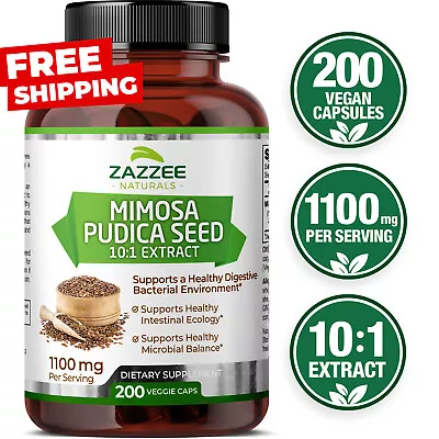 Mimosa Pudica Seed Extract 200 Veggie Caps 100% Pure 1100 Mg Per Serving • $22.94