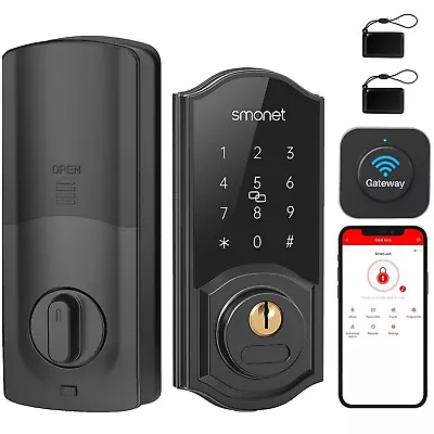 WiFi Door Lock Keyless Entry Bluetooth Electronic Digital Keypad Smart Deadbolt • $69.99