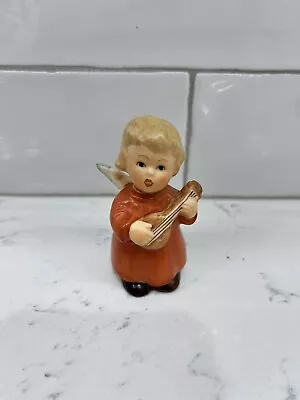 Goebel Hummel Angel Playing Mandolin Guitar Miniature Orig Sticker 2.75  • $18