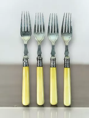 Vintage Mappin & Webb English Engraved Set Of 4 Fish Serving Forks 7” • $21.21