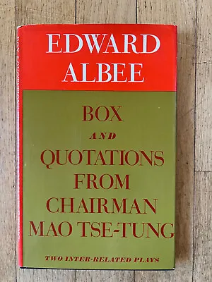 BOX AND QUOTATIONS FROM CHAIRMAN MAO TSE-TUNG By Edward Albee - 1st Edition HC • £16.06