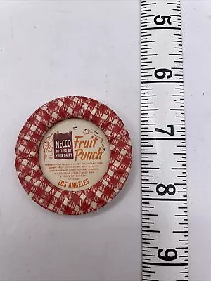 Rare Necco Los Angles Fruit Punch Milk Bottle Top F7AC • $9.95