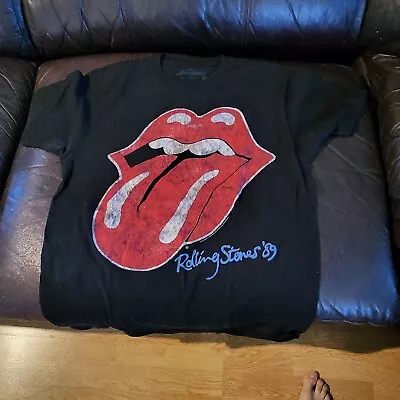 Vintage 1997 Rolling Stones Bridges To Babylon Tour Shirt Single Stitch LARGE • $19.95