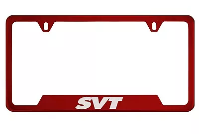 $14.50 • Buy Red License Plate Frame For SVT