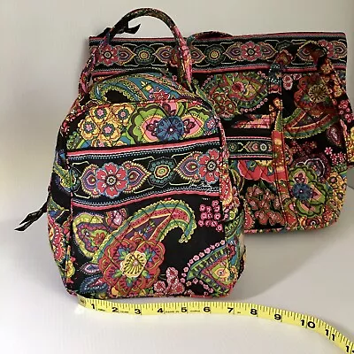 Vera Bradley Large Tote Bag With Zipper. Floral Pattern With Matching Lunch Bag • $20