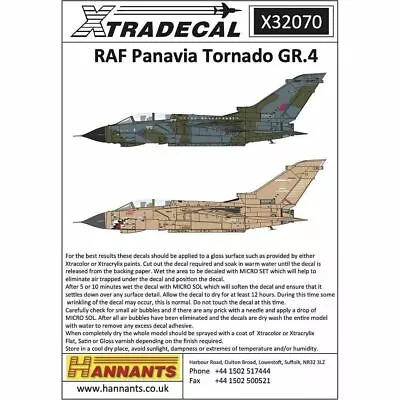 Xtradecal X32070 1/32 RAF Panavia Tornado GR.4 Decals • £10.75