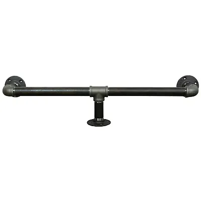 Bar/Kitchen Foot Rail Made From Industrial Raw Steel Iron Pipe Fittings! • £272.95