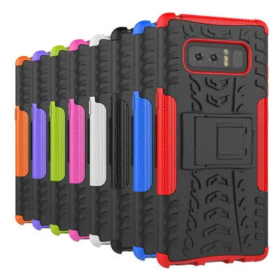 Samsung Galaxy Note 8 [Slim Armour] Rugged Tough Shock Proof Case Cover Stand • £3.99