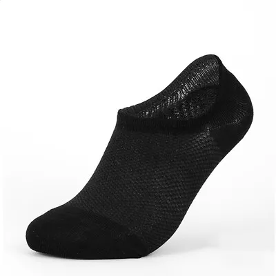 10Pack Men/Women Cotton Bamboo Socks No Show Ankle Low Cut Sport Nonslip Breathe • $8.54