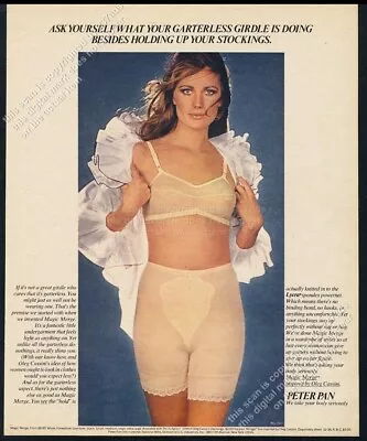 1969 Peter Pan Lingerie Magic Merge Bra Lycra Panty Girdle Woman Photo Vtg Ad • $9.99