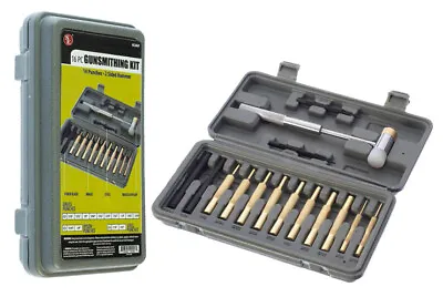 $24.95 • Buy 16pc Pin Punch Set 10 Brass 2 Steel 2 Nylon Hammer Gunsmith Drift Pin Punch Set